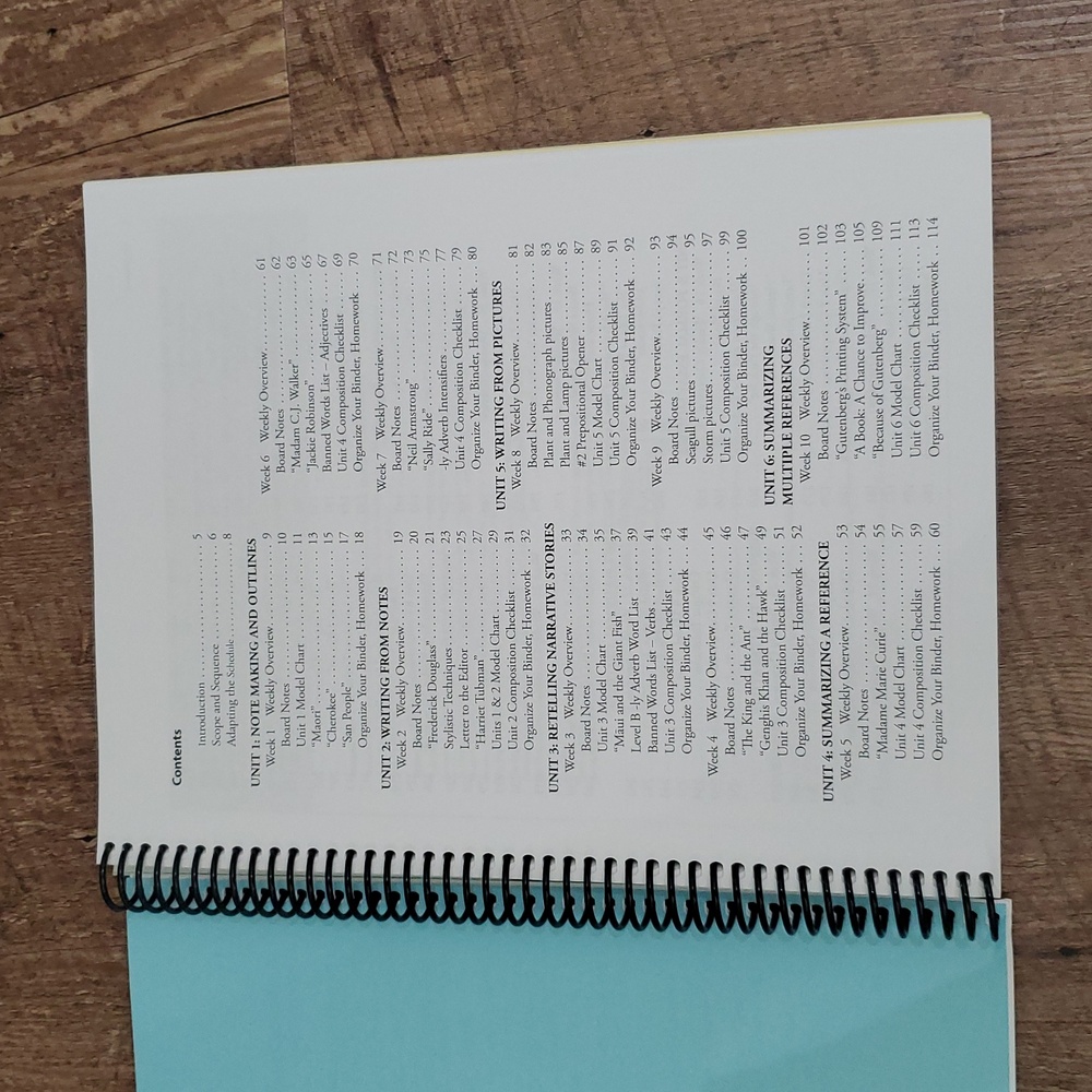 5/$15 IEW Structure and Style Teacher's Manual - Picture 2 of 6